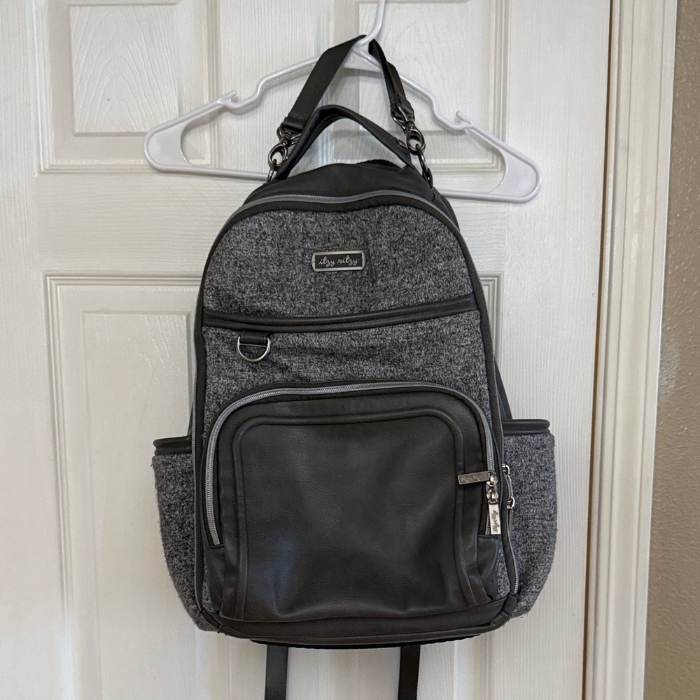 Itzy Ritzy Gray Diaper Backpack
